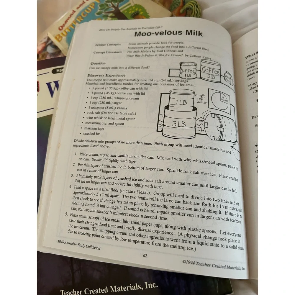 Teacher Created Materials Animals Early Childhood Science Workbook 1994